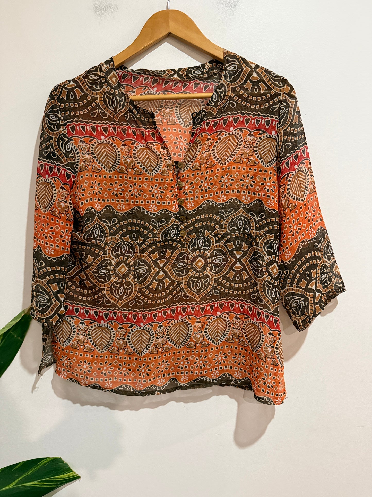 Unbranded Boho Paisley Print Blouse