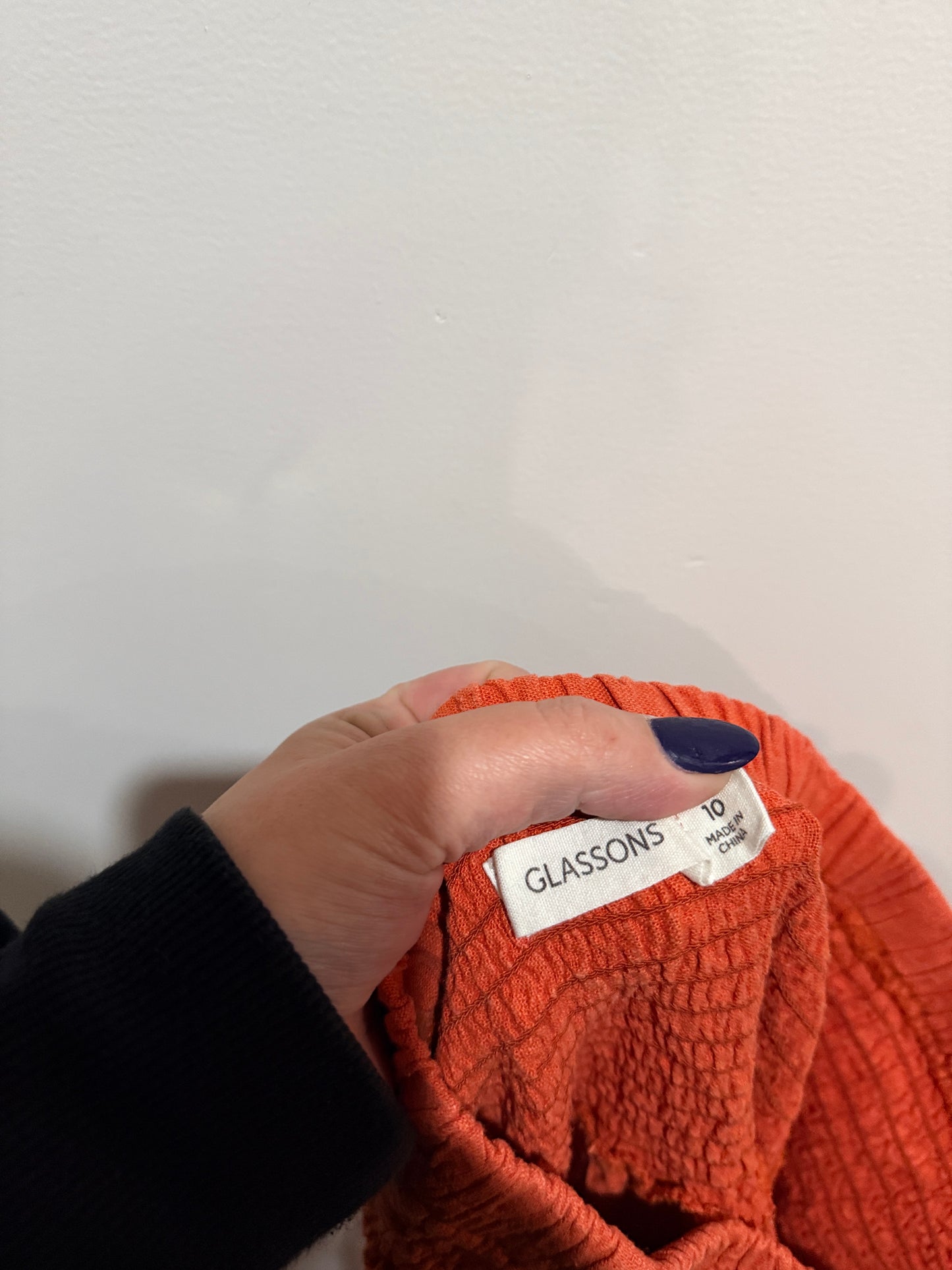 Glassons Orange Textured Strapless Maxi Skirt - Size 10