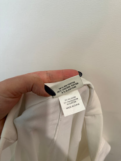 Concept White Cropped Pants