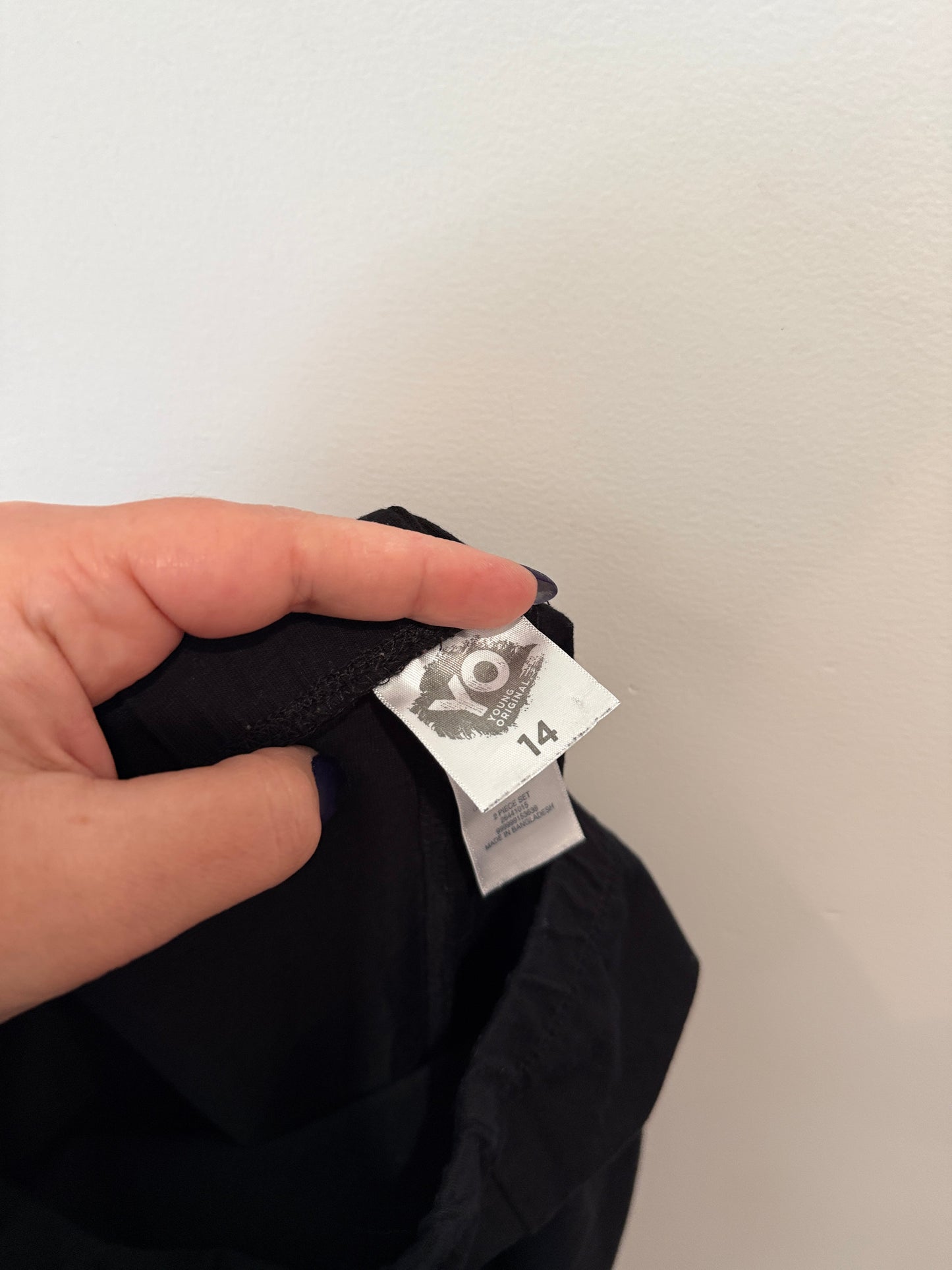 Unbranded Black Bike Shorts - Size 14
