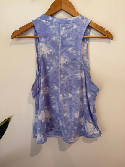 BODY Blue Tie-Dye Racerback Tank - Size M