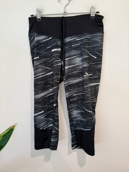 Puma Black Print Cropped Leggings