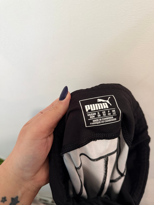Puma Black Print Cropped Leggings