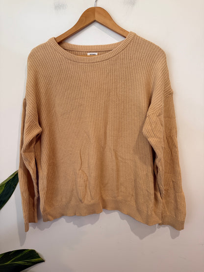 Cotton On Camel Waffle Knit Jumper