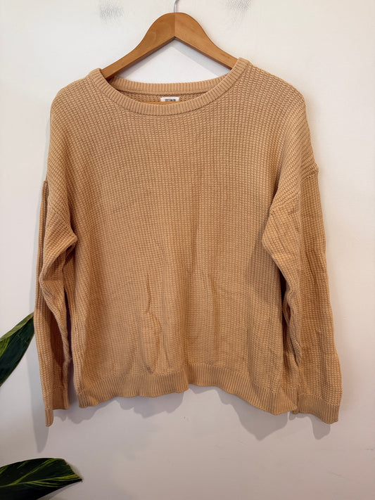 Cotton On Camel Waffle Knit Jumper