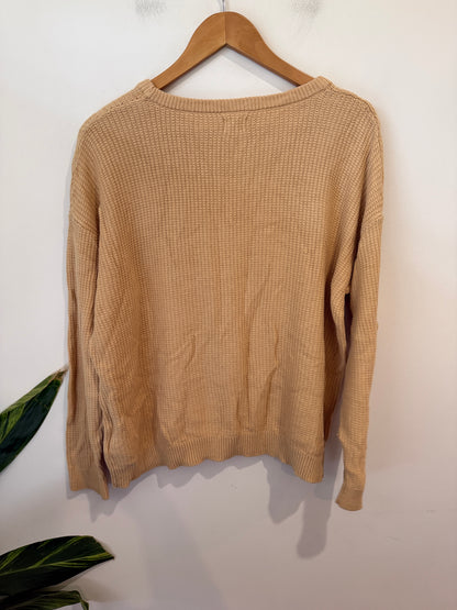 Cotton On Camel Waffle Knit Jumper