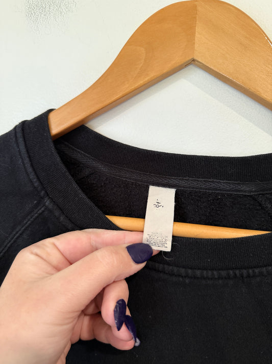 Deltar Black Crew Neck Sweatshirt