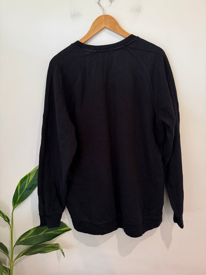 Deltar Black Crew Neck Sweatshirt
