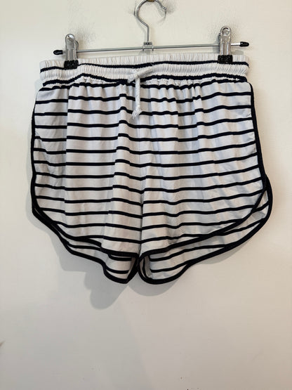 Elwood Navy and White Striped Drawstring Shorts