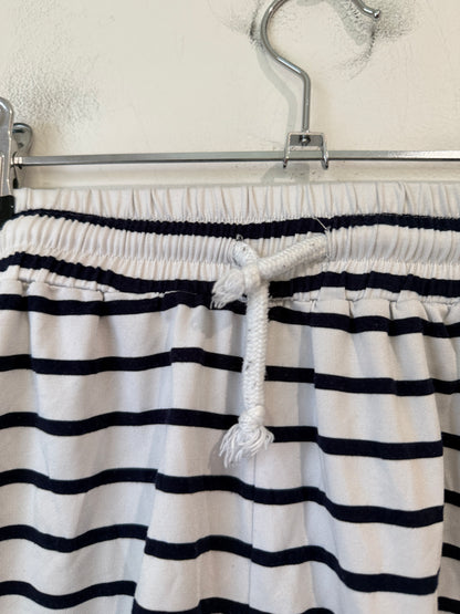 Elwood Navy and White Striped Drawstring Shorts