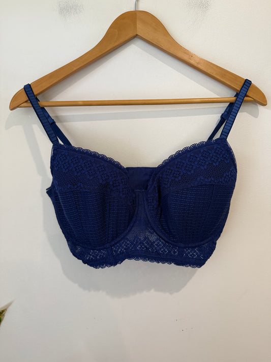 Unbranded Royal Blue Lace Underwire Bralette