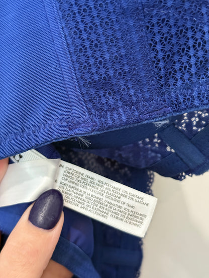 Unbranded Royal Blue Lace Underwire Bralette