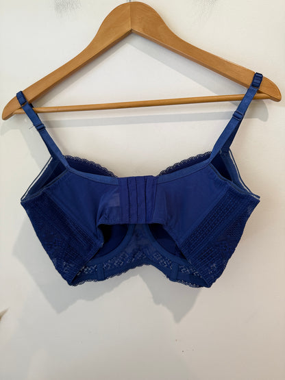 Unbranded Royal Blue Lace Underwire Bralette