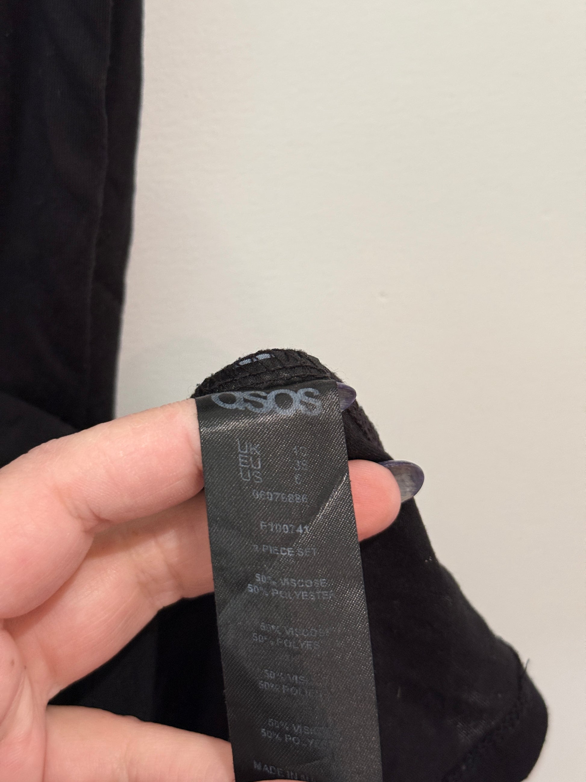 ASOS Black V-Neck Tee