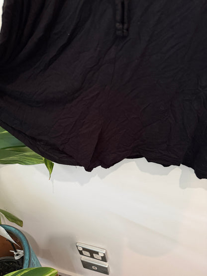 Divided Black Slip Mini Dress - Size M