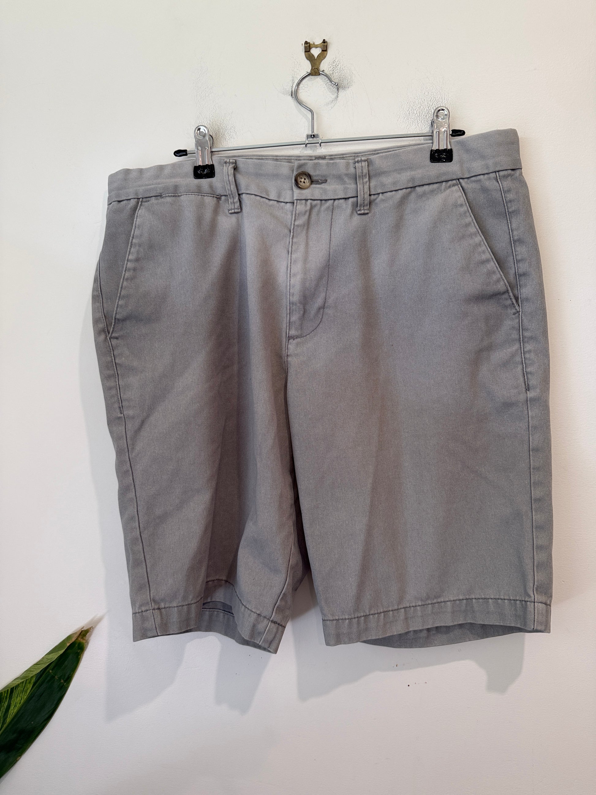 Pilgrim Men's Grey Chino Shorts - Size 34
