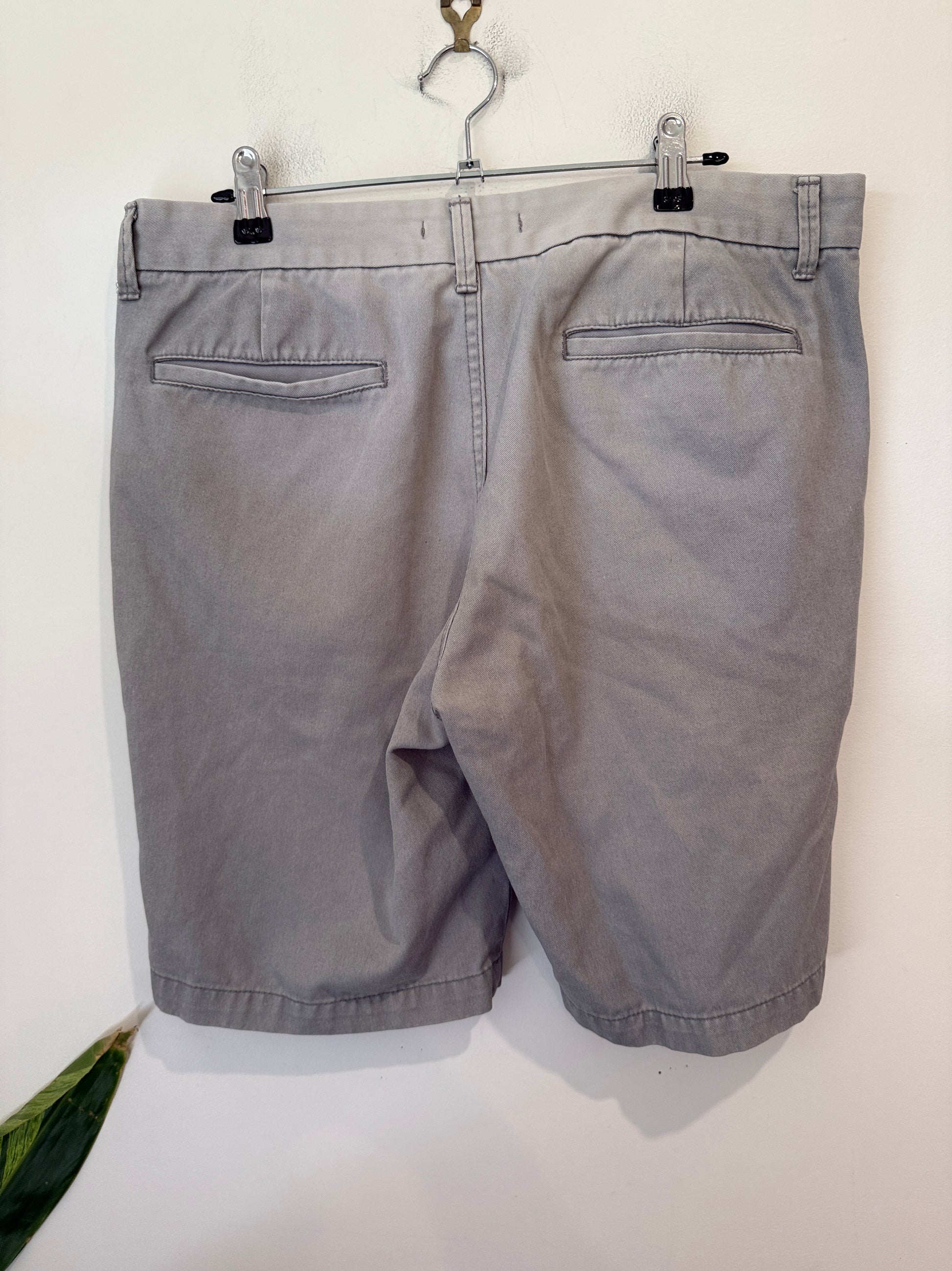 Pilgrim Men's Grey Chino Shorts - Size 34