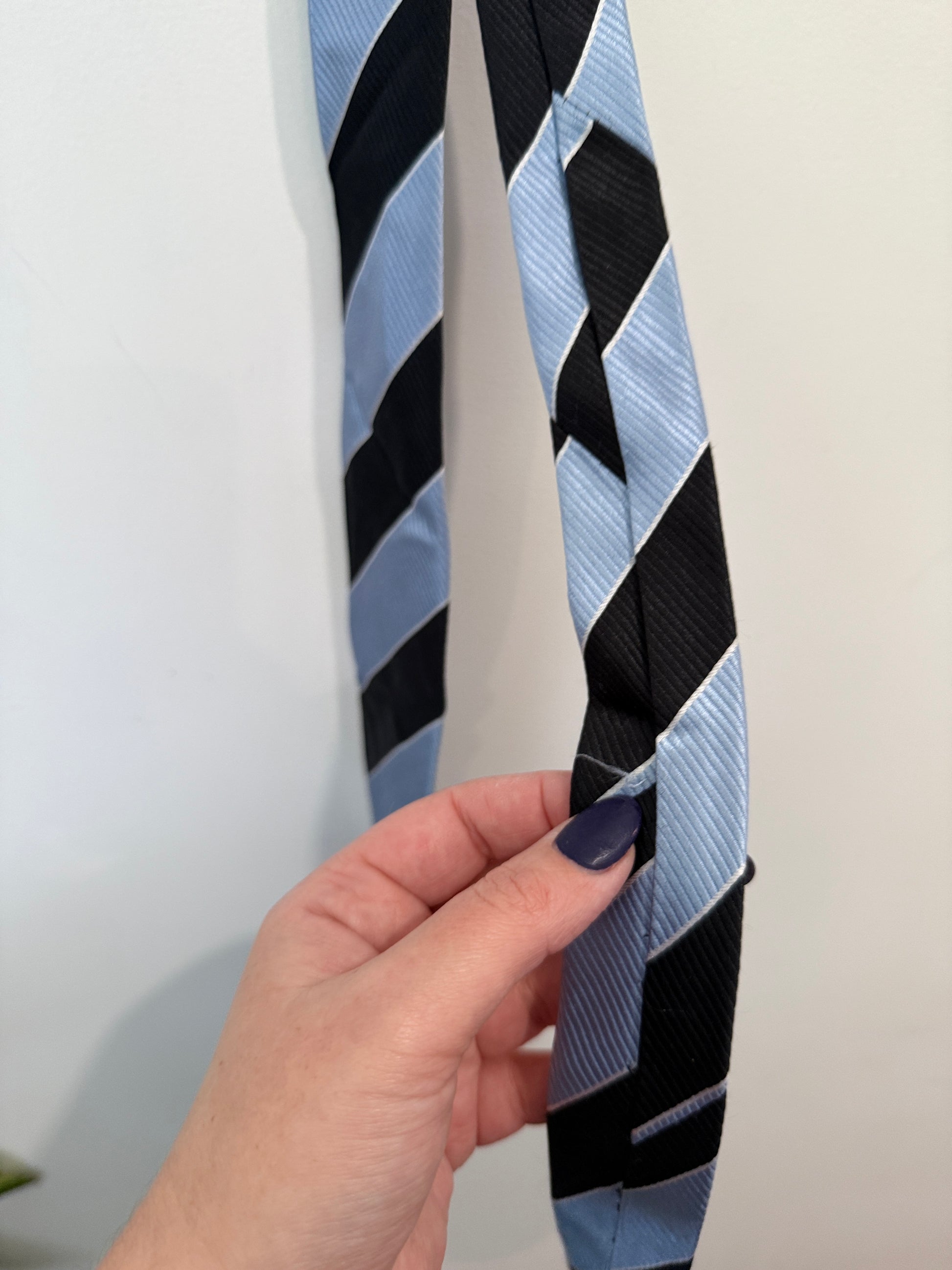 Nicholas Jermyn Striped Silk Tie