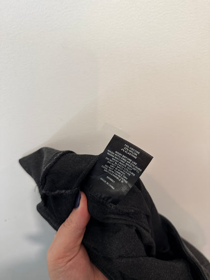 Whistle Charcoal Grey Pull-On Skinny Pants - Size L