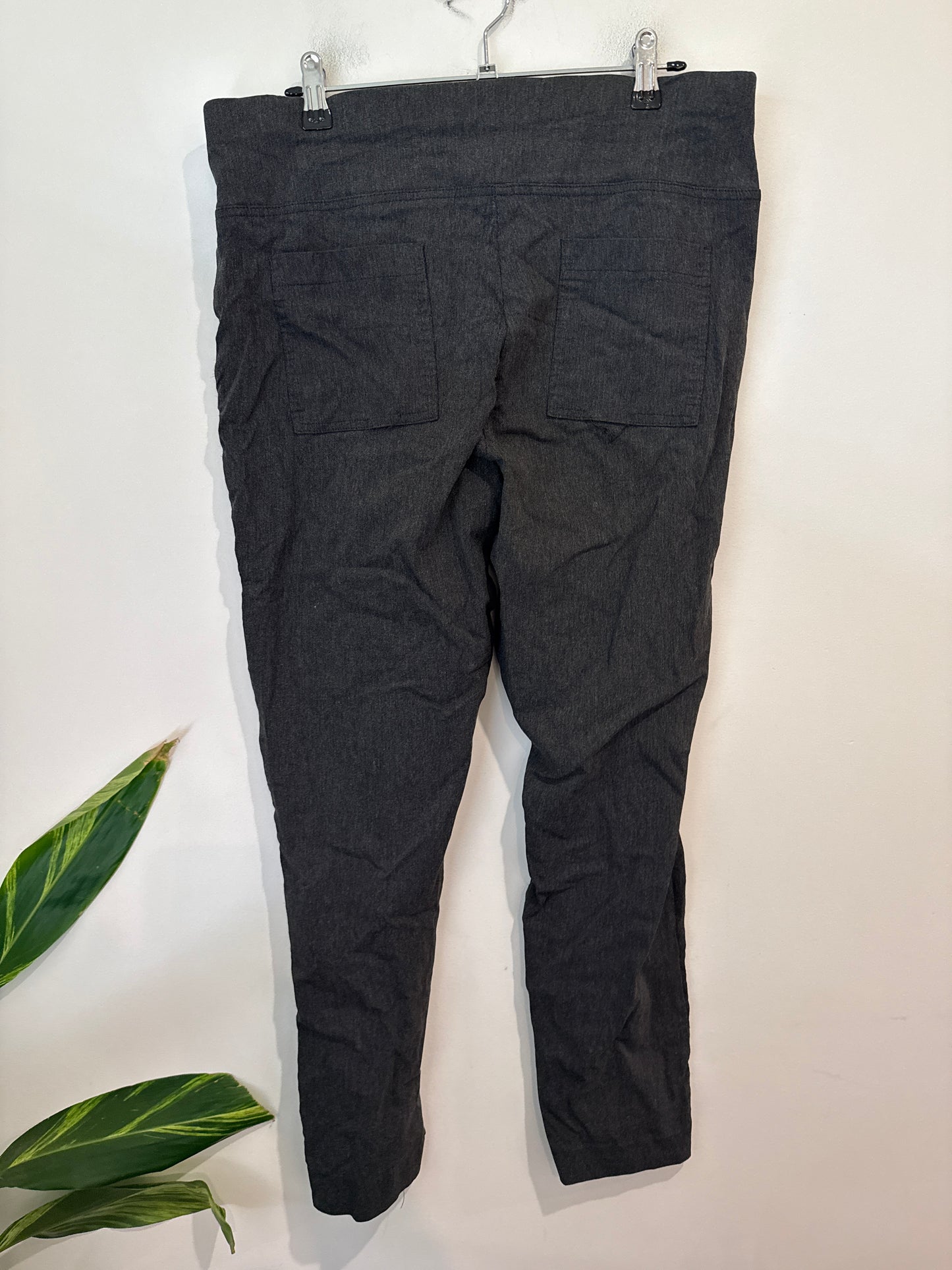 Whistle Charcoal Grey Pull-On Skinny Pants - Size L