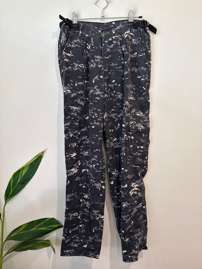 Navy Digital Camo Cargo Utility Pants