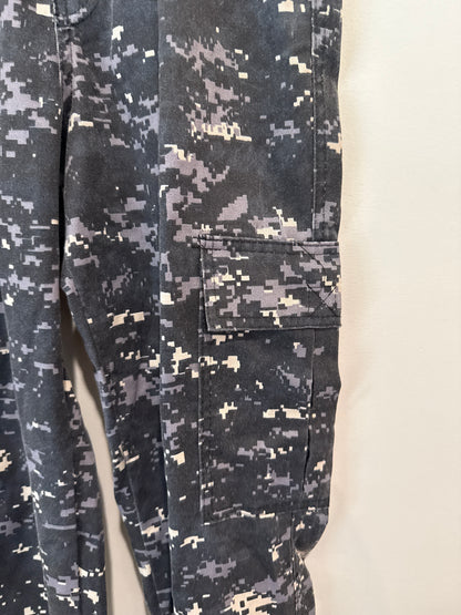 Navy Digital Camo Cargo Utility Pants