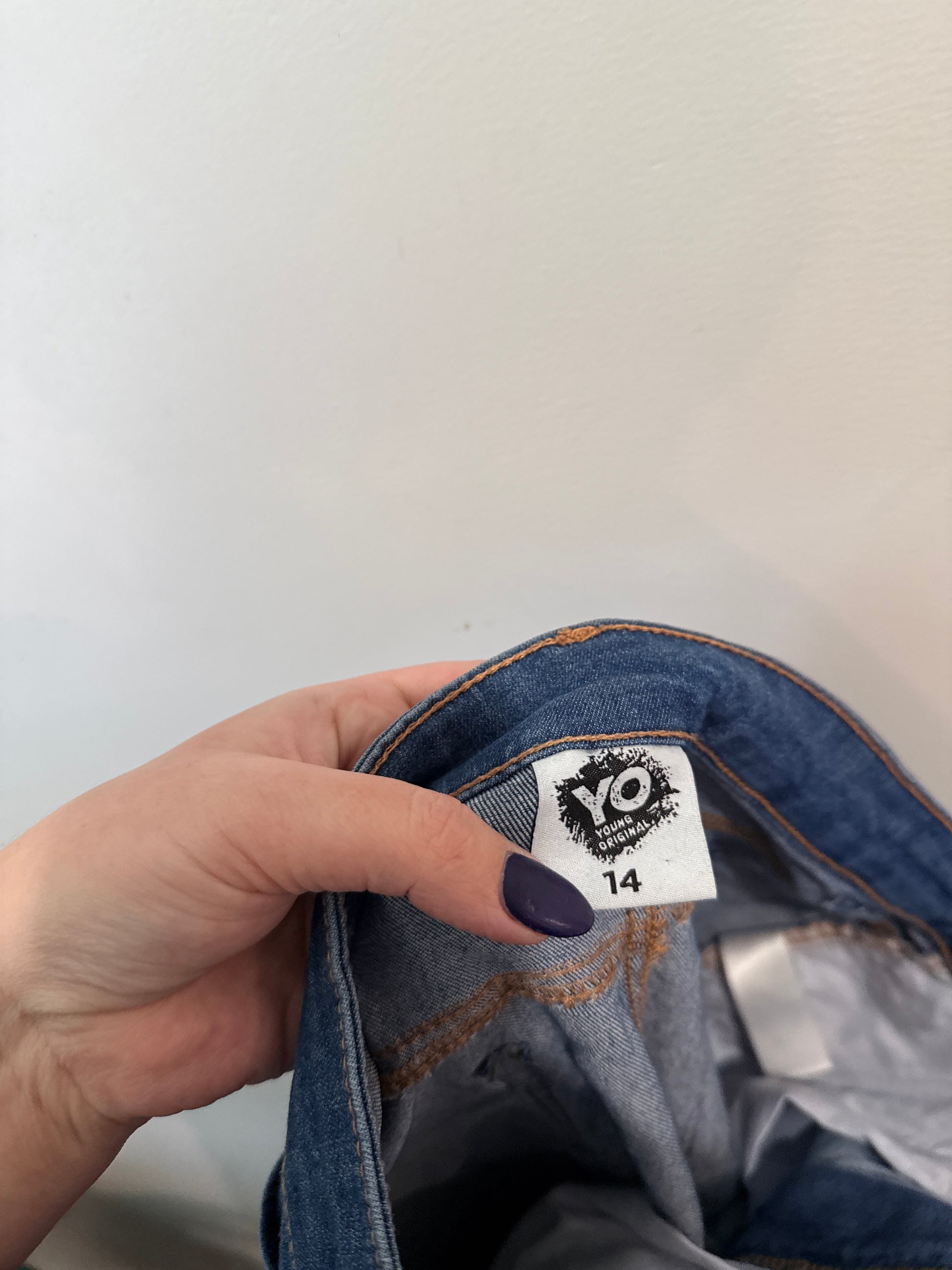 YD Blue Skinny Jeans - Size 14