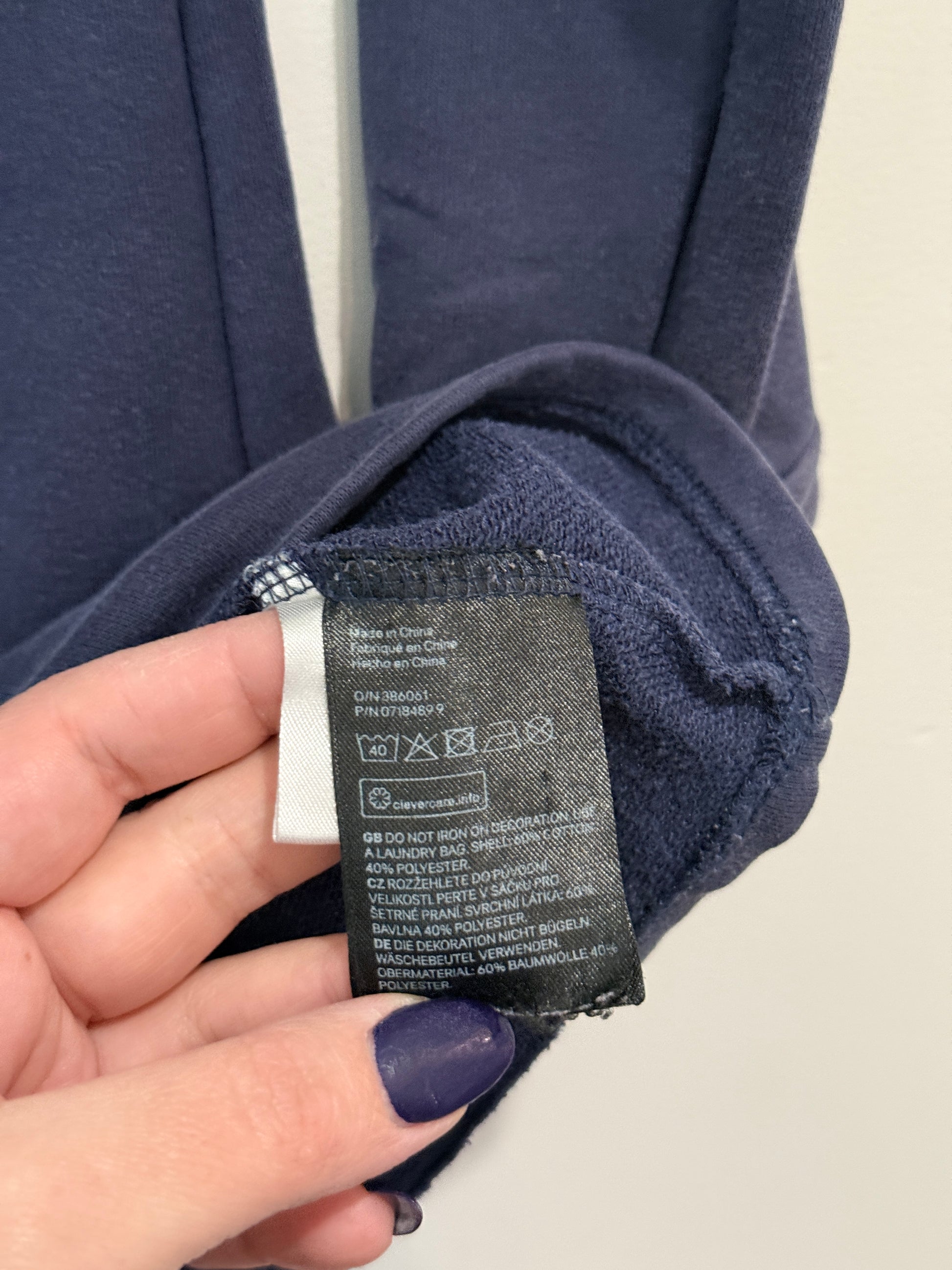 H&M Kids Navy Sequin Unicorn Top