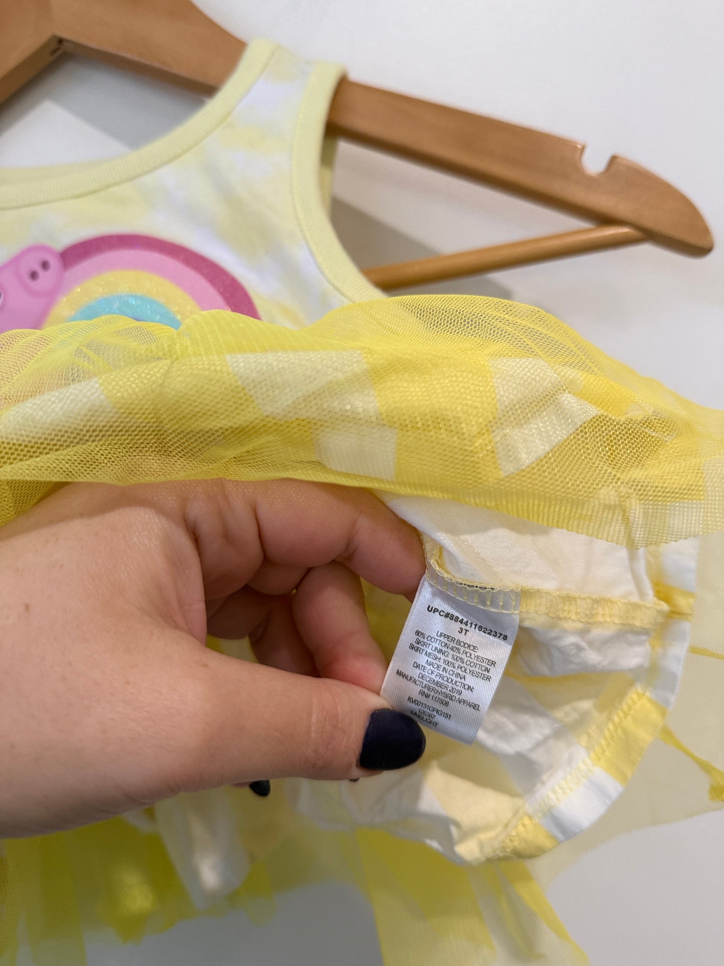 Peppa Pig Tie-dye Tutu Dress Size 3T