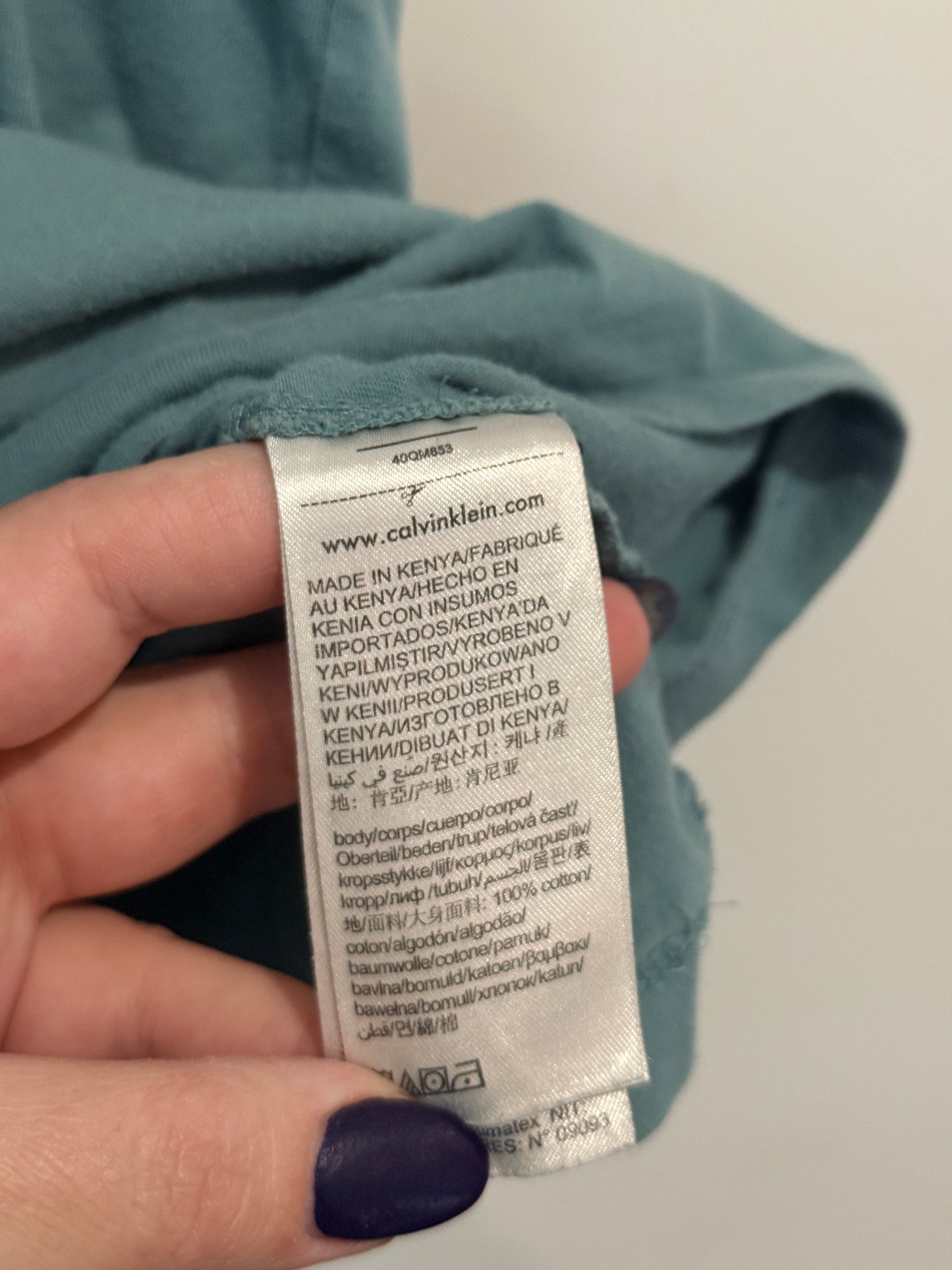 Calvin Klein Box Logo Tee Size S