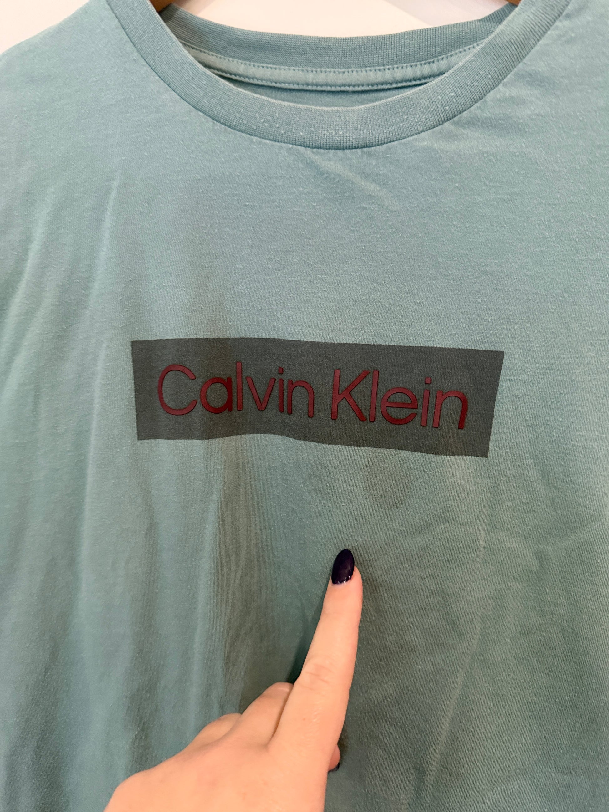 Calvin Klein Box Logo Tee Size S