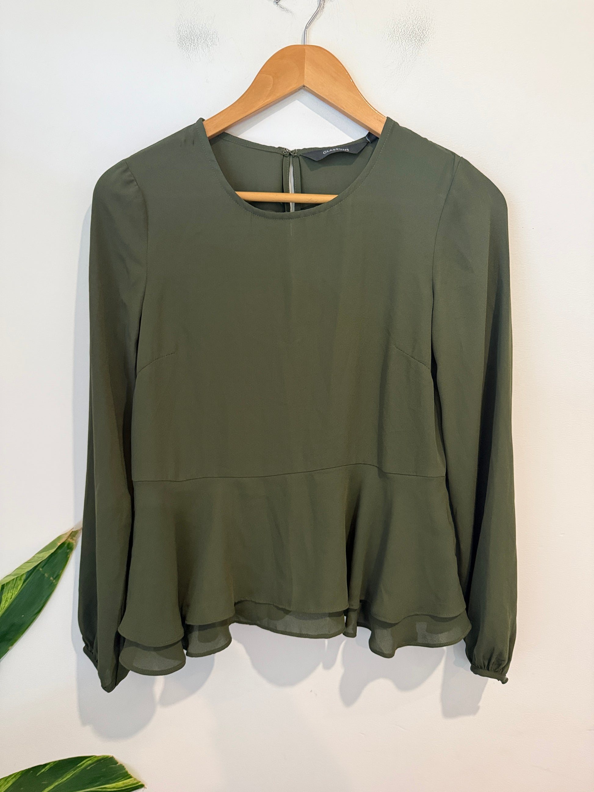 Glassons Peplum Blouse Size 6