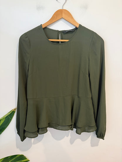 Glassons Peplum Blouse Size 6
