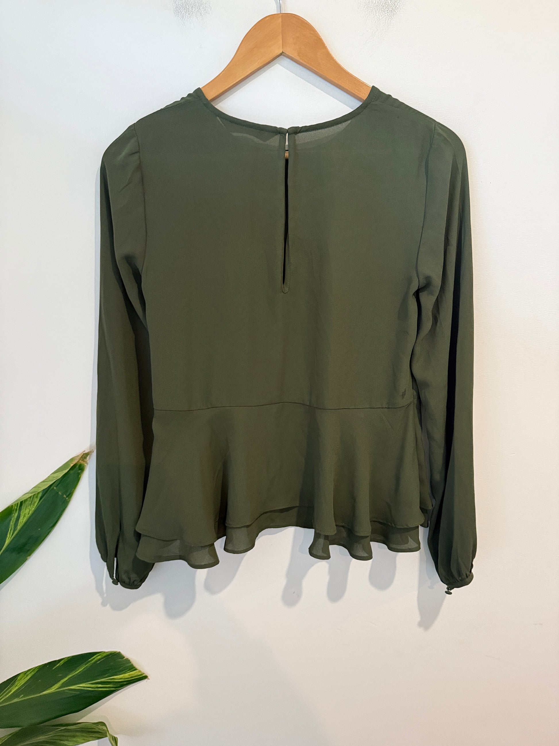 Glassons Peplum Blouse Size 6