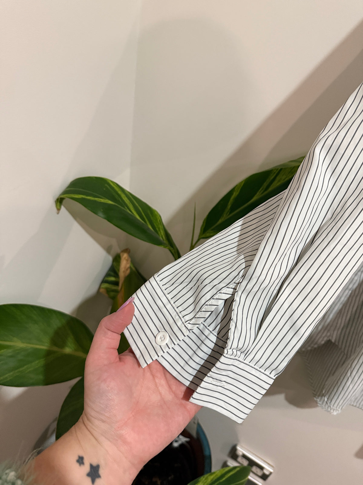 Shein Curve Striped Oversized Shirt Size 4XL | U/Arm to U/Arm 69cm