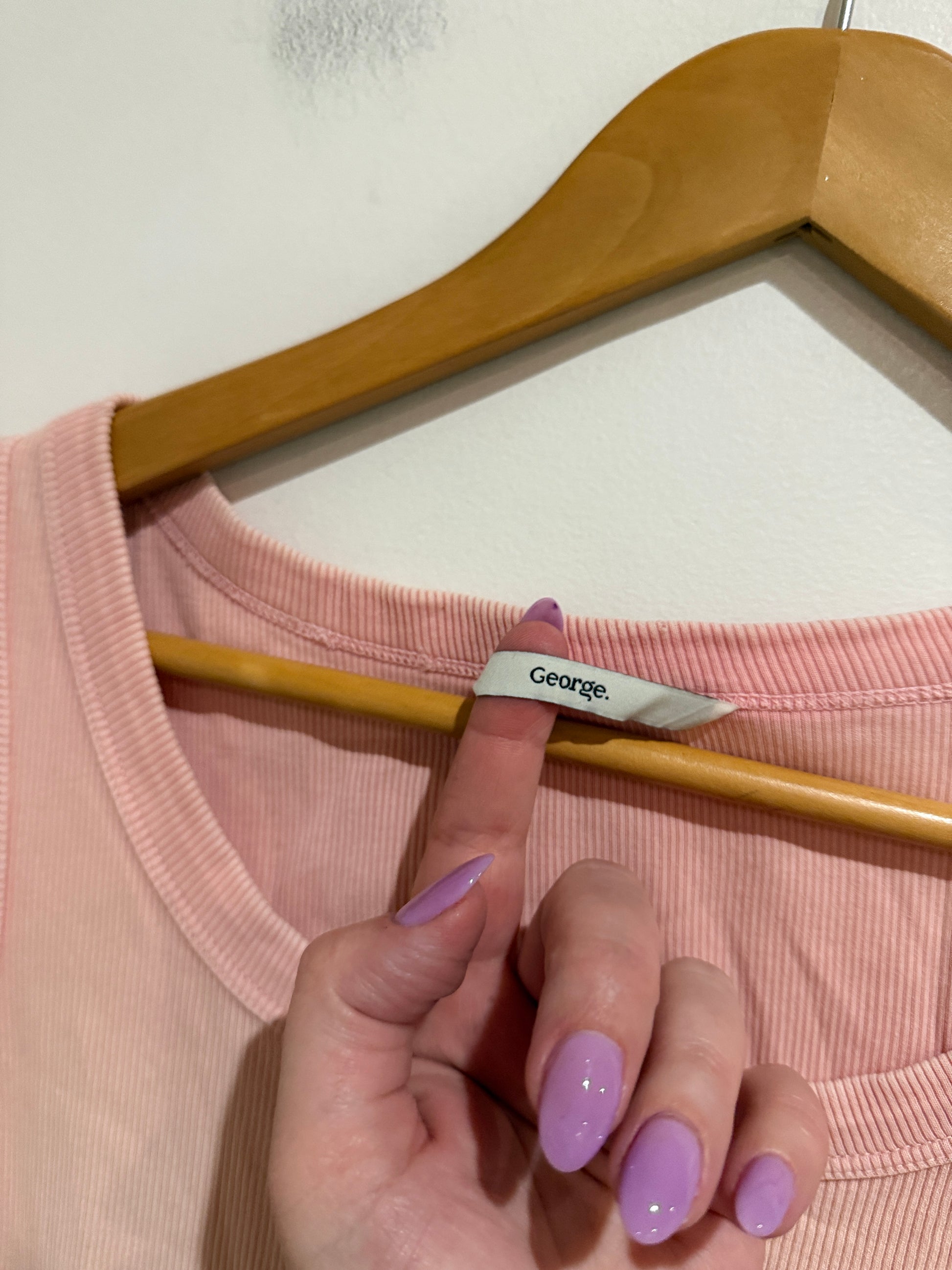 George Ribbed Tank Top Size 24 | U/Arm to U/Arm 56cm