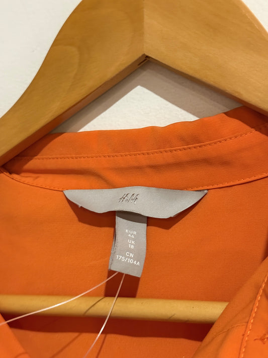 H & M Long-sleeve Button-up Shirt Size 18