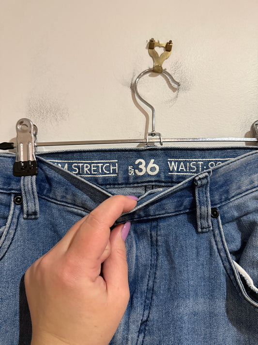 Brand; Clothing & Co Denim Moto Biker Jeans Size 36 | W: 92cm/36in