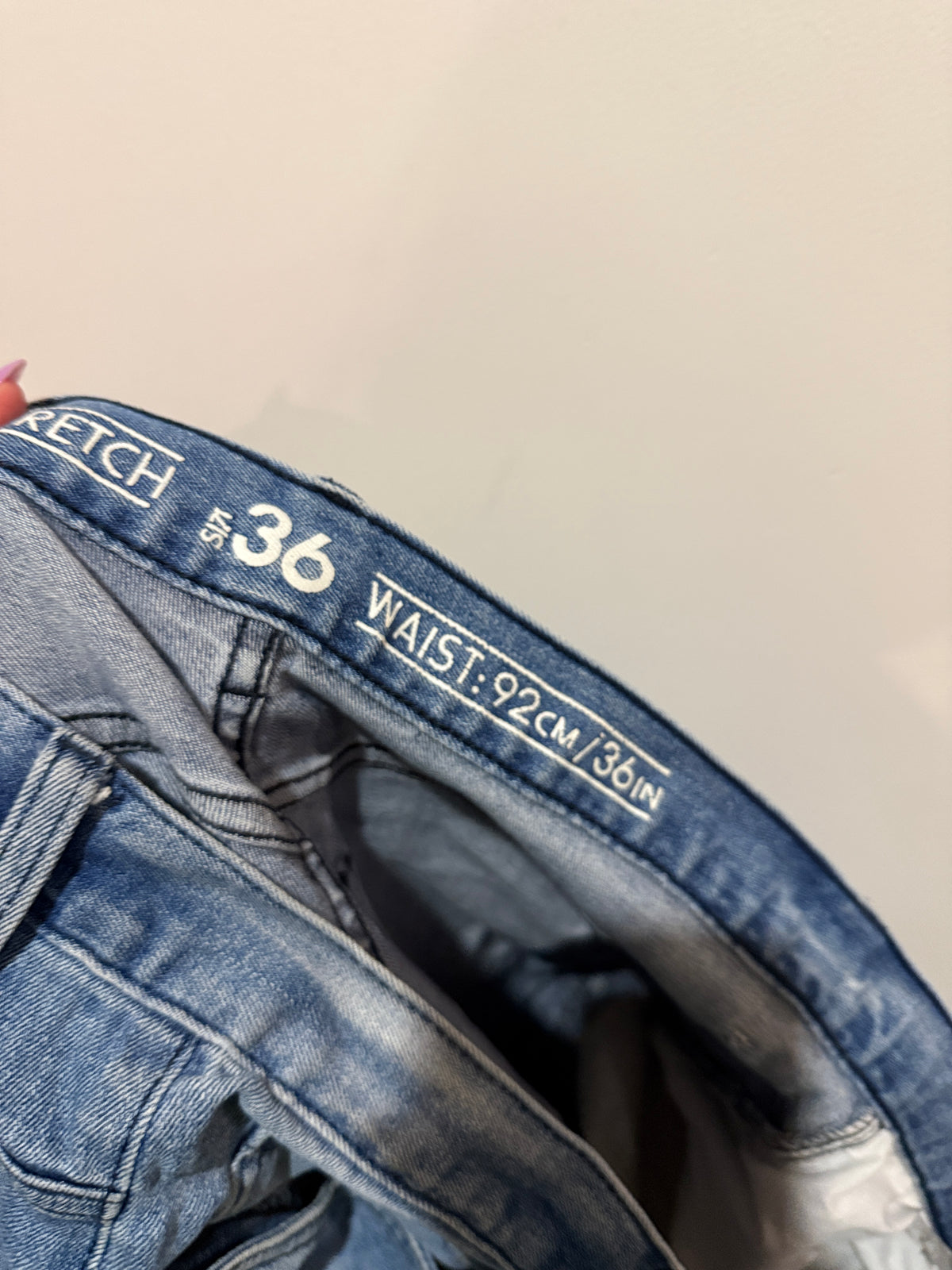 Brand; Clothing & Co Denim Moto Biker Jeans Size 36 | W: 92cm/36in