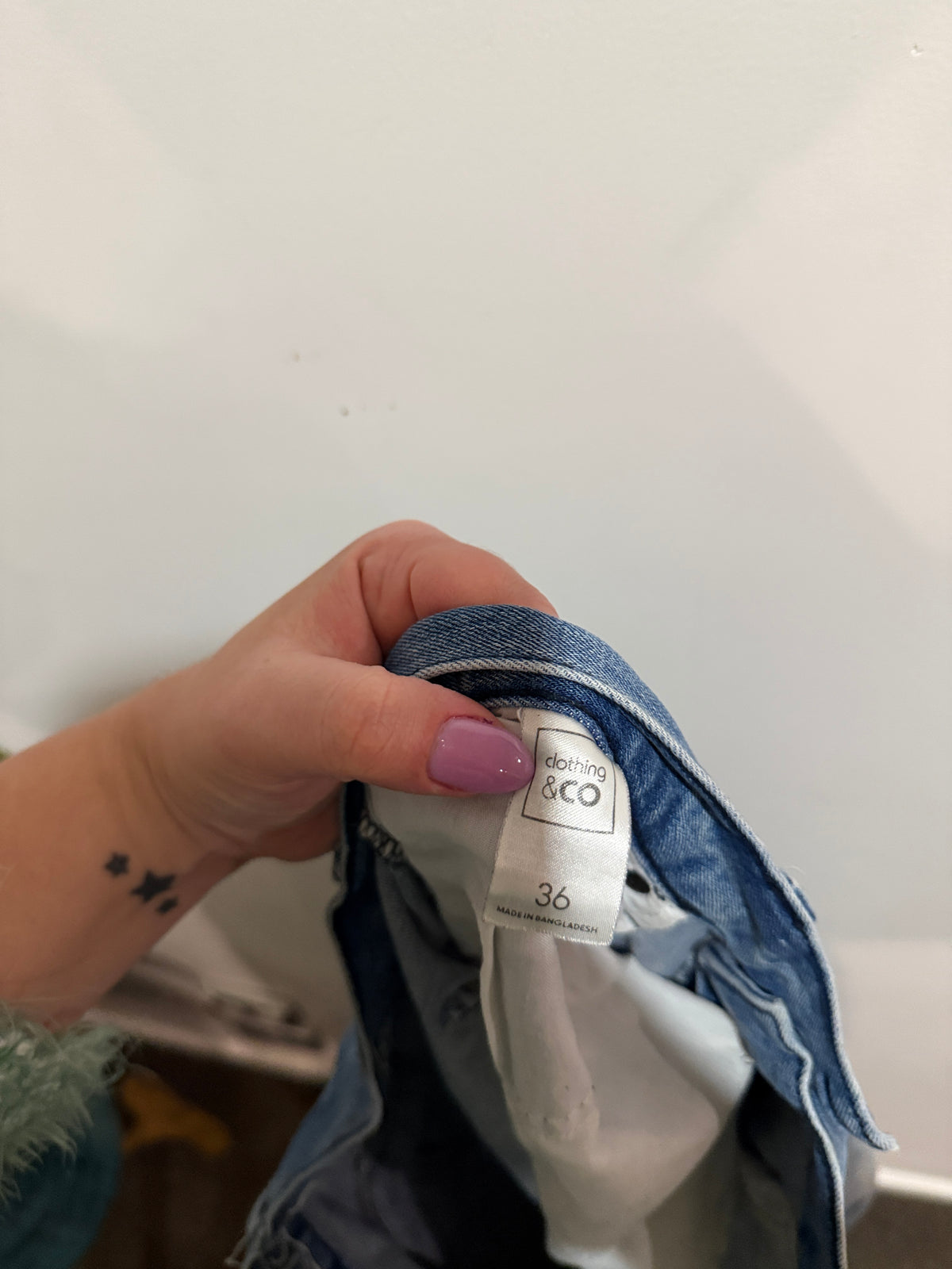 Brand; Clothing & Co Denim Moto Biker Jeans Size 36 | W: 92cm/36in