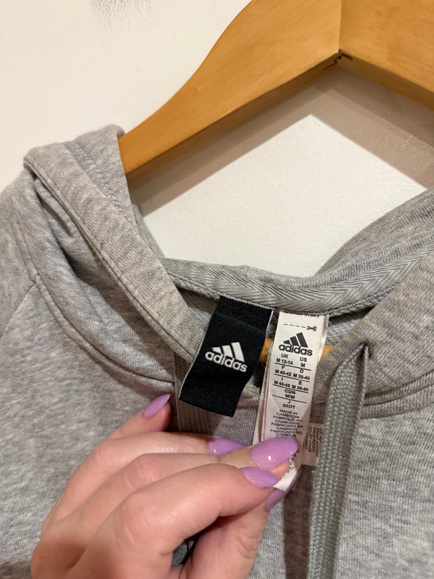 Adidas Pullover Hoodie Size M | 12-14