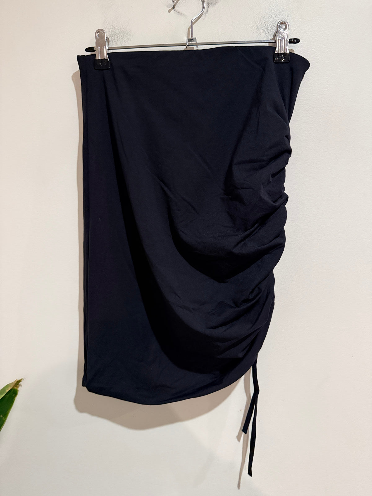 Kookai Ruched Midi Skirt Size 38 | Waist 68cm
