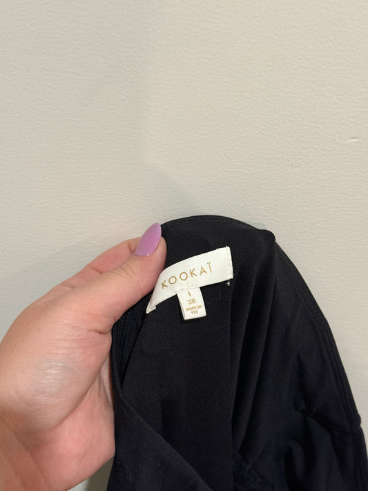 Kookai Ruched Midi Skirt Size 38 | Waist 68cm