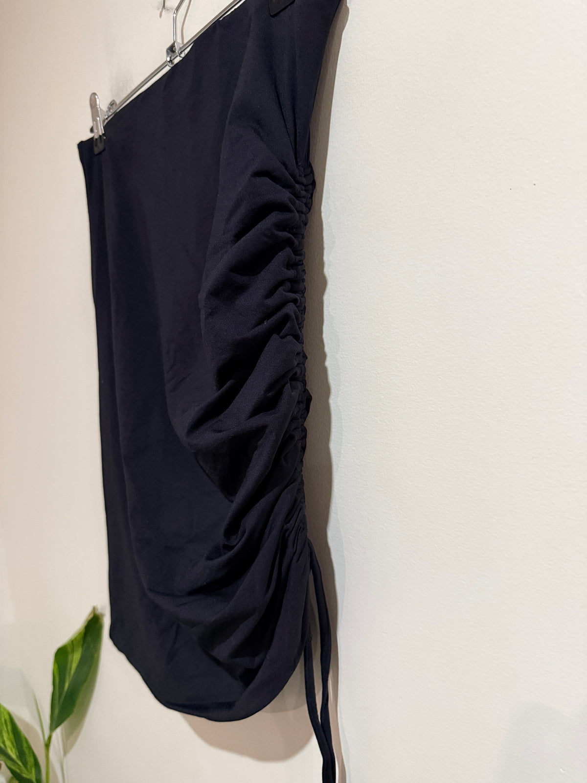 Kookai Ruched Midi Skirt Size 38 | Waist 68cm