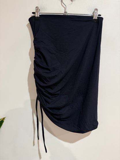 Kookai Ruched Midi Skirt Size 38 | Waist 68cm