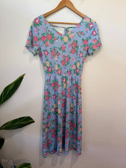 Maurices Floral Midi Dress Size XL | U/Arm to U/Arm 46cm