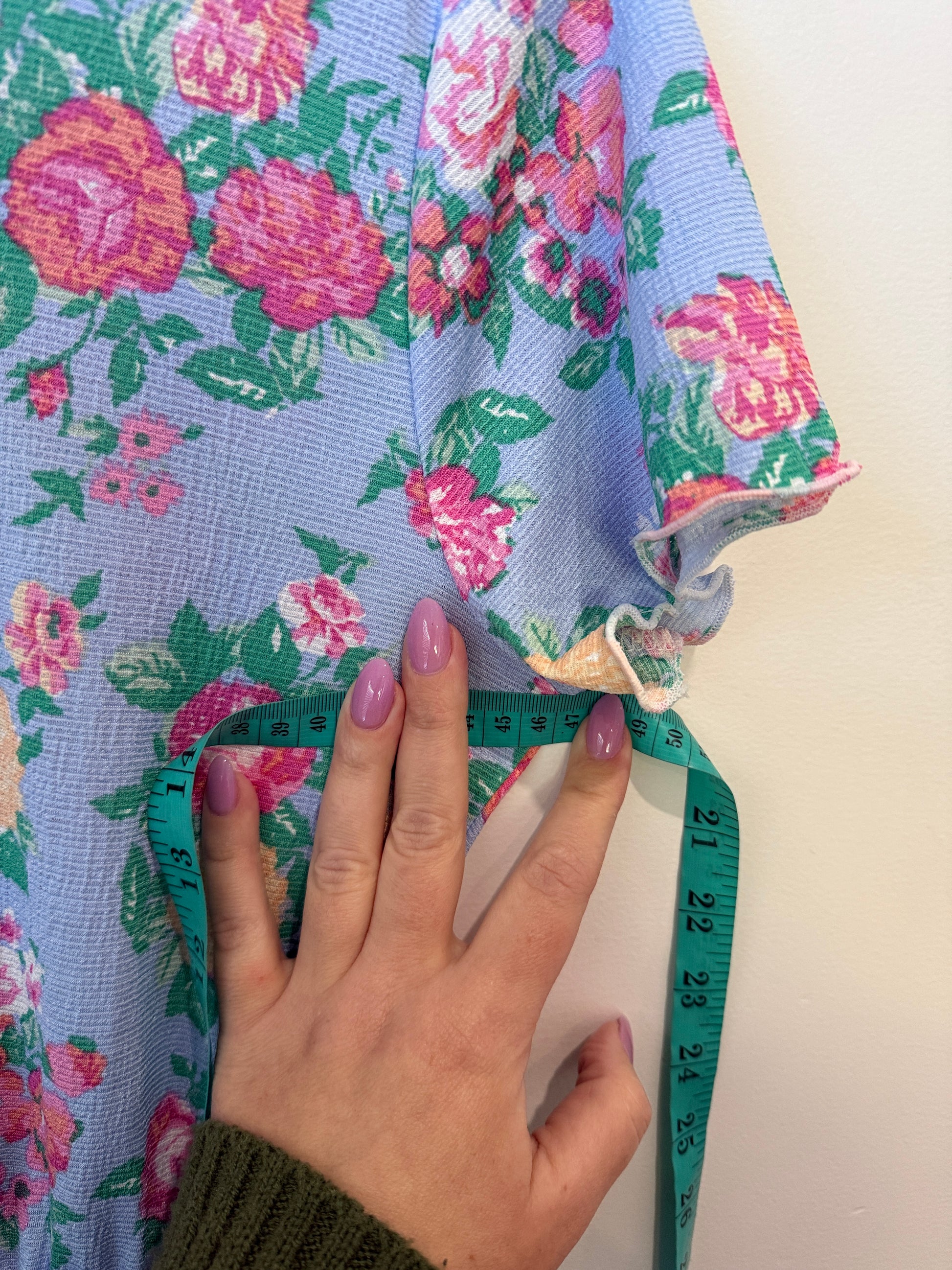 Maurices Floral Midi Dress Size XL | U/Arm to U/Arm 46cm