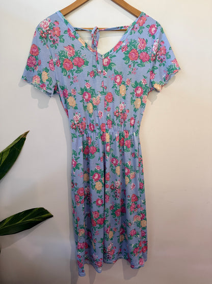 Maurices Floral Midi Dress Size XL | U/Arm to U/Arm 46cm