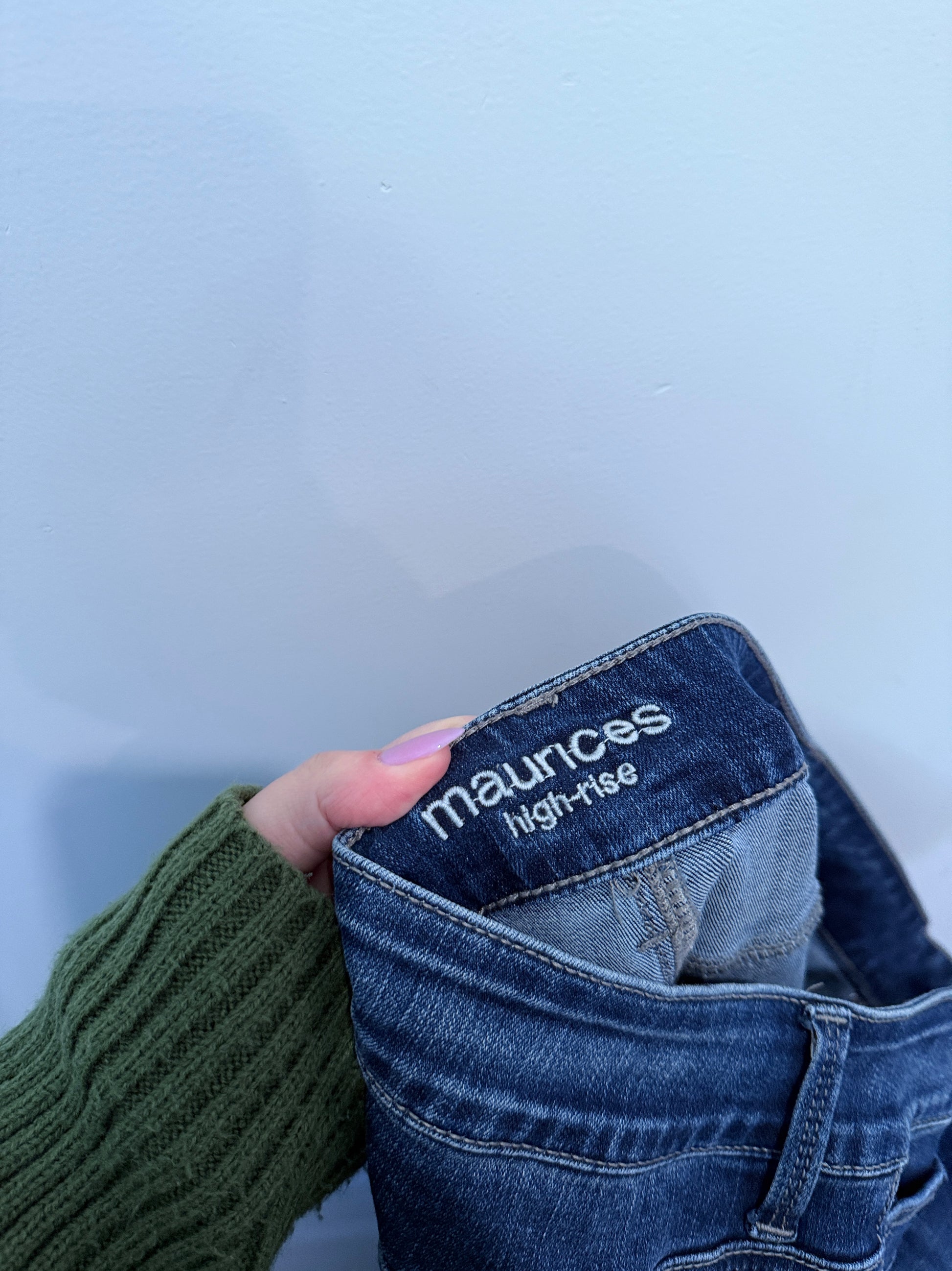 Maurices Dark-wash Skinny Jeans Size Waist 16
