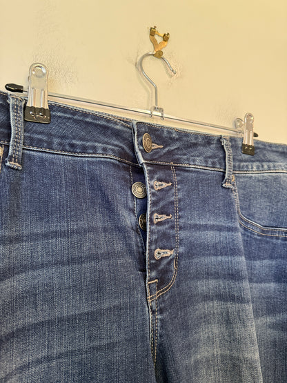 Maurices Dark-wash Skinny Jeans Size Waist 16